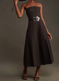Mare Mare - Strapless A-line Midi Dress