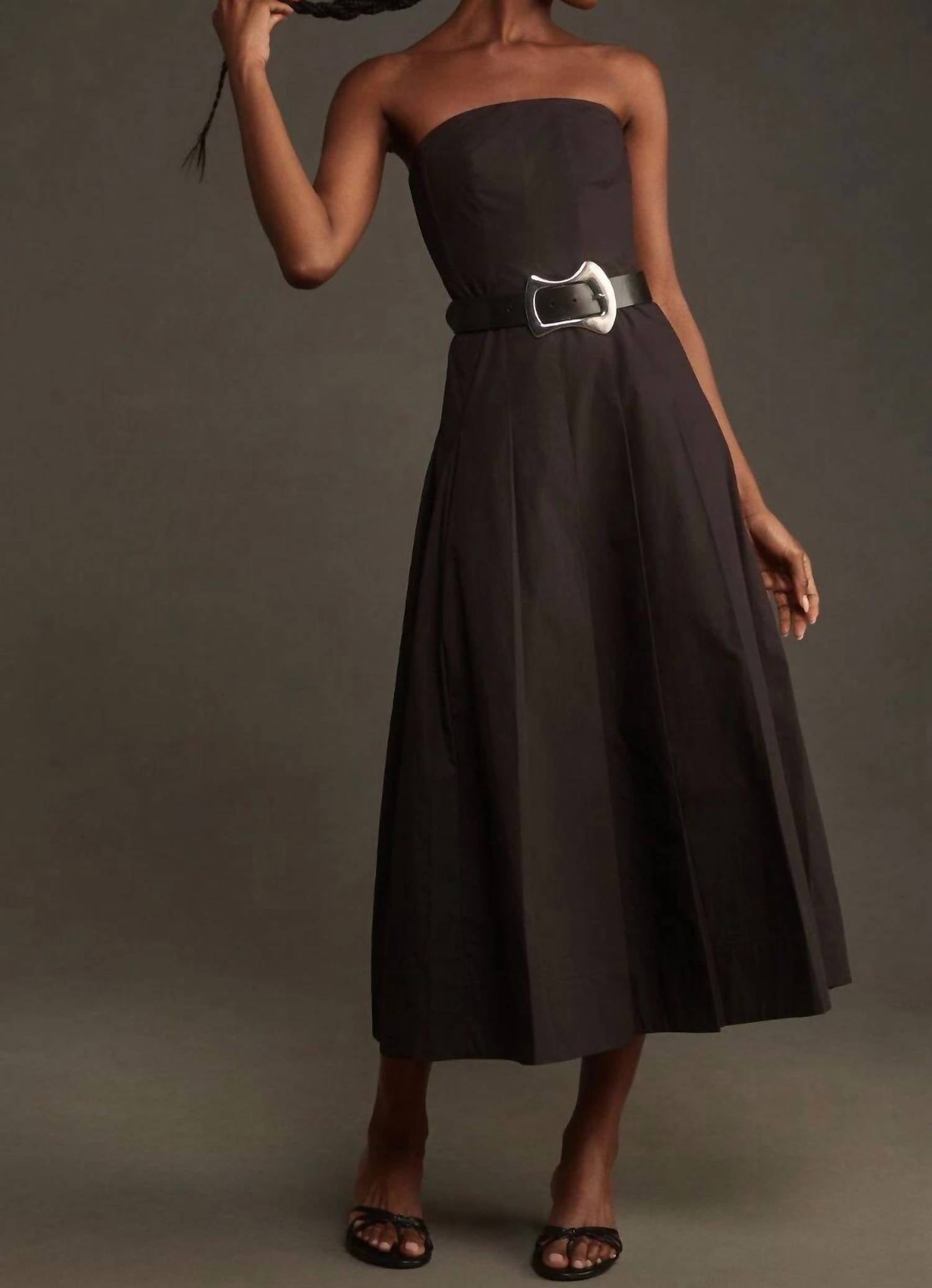Mare Mare - Strapless A-line Midi Dress