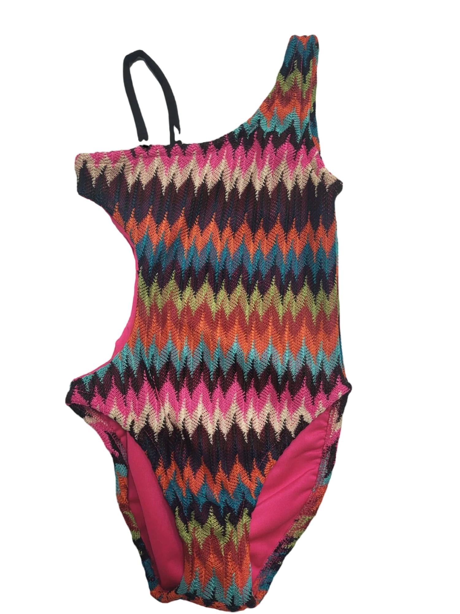 Les Tout Petits - Girl's Zig Zag Onokini Swimsuit