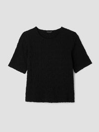 Eileen Fisher - Bubble Jacquard Crew Neck Top