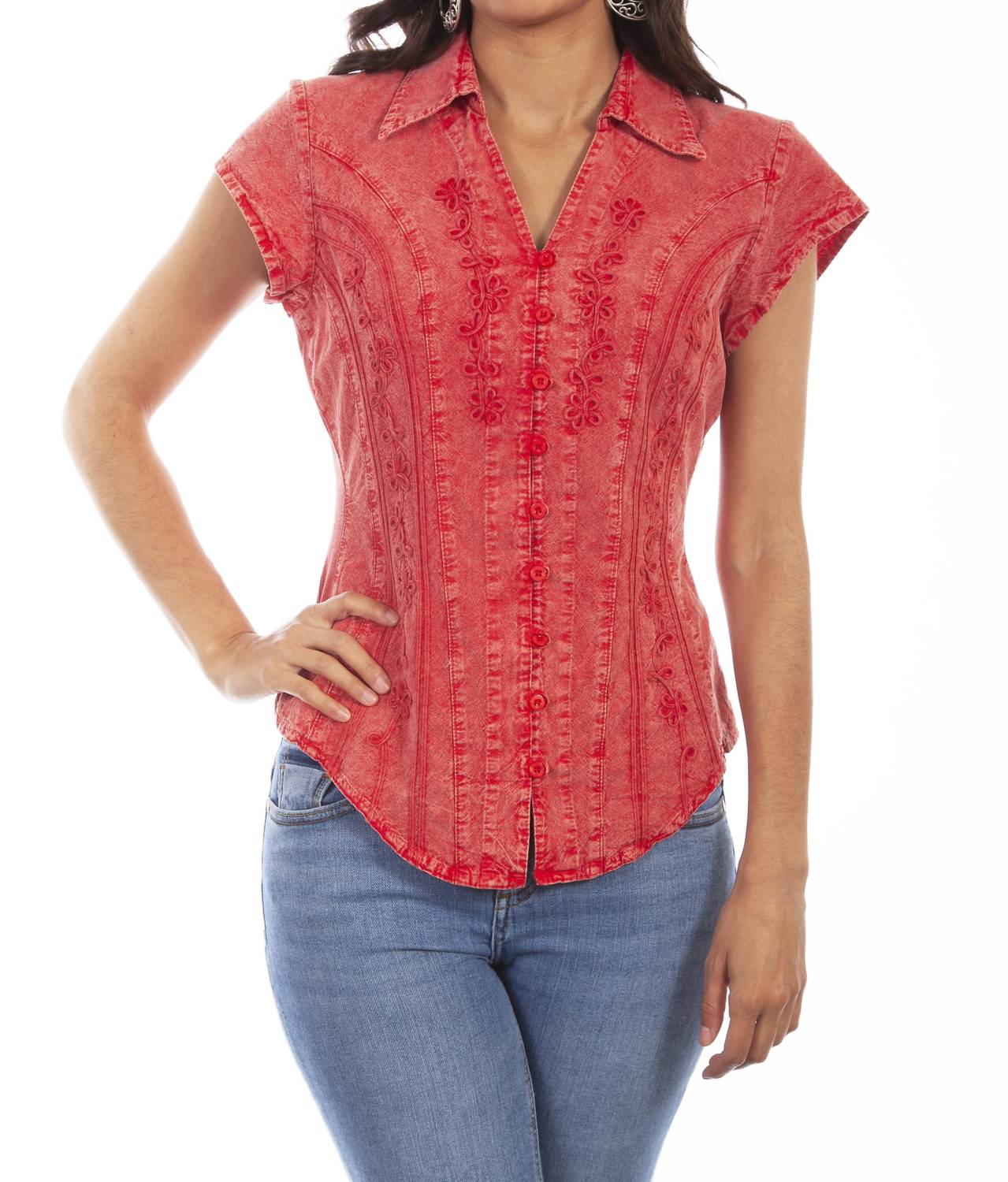 Scully - Cap Sleeve Blouse