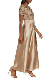 Pisarro Nights - Beaded Taffeta Gown