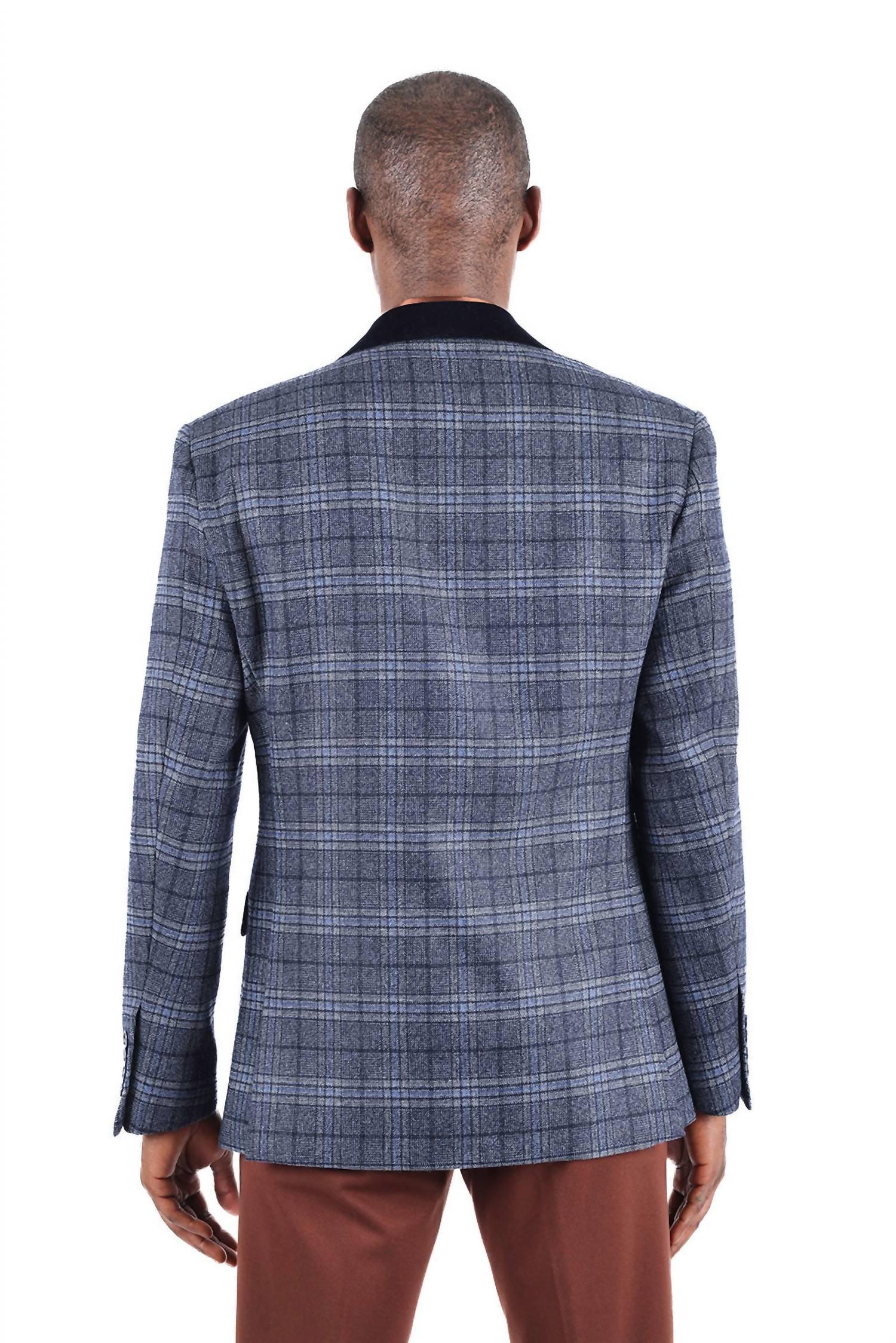 Barabas - Quilted Plaid Blazer
