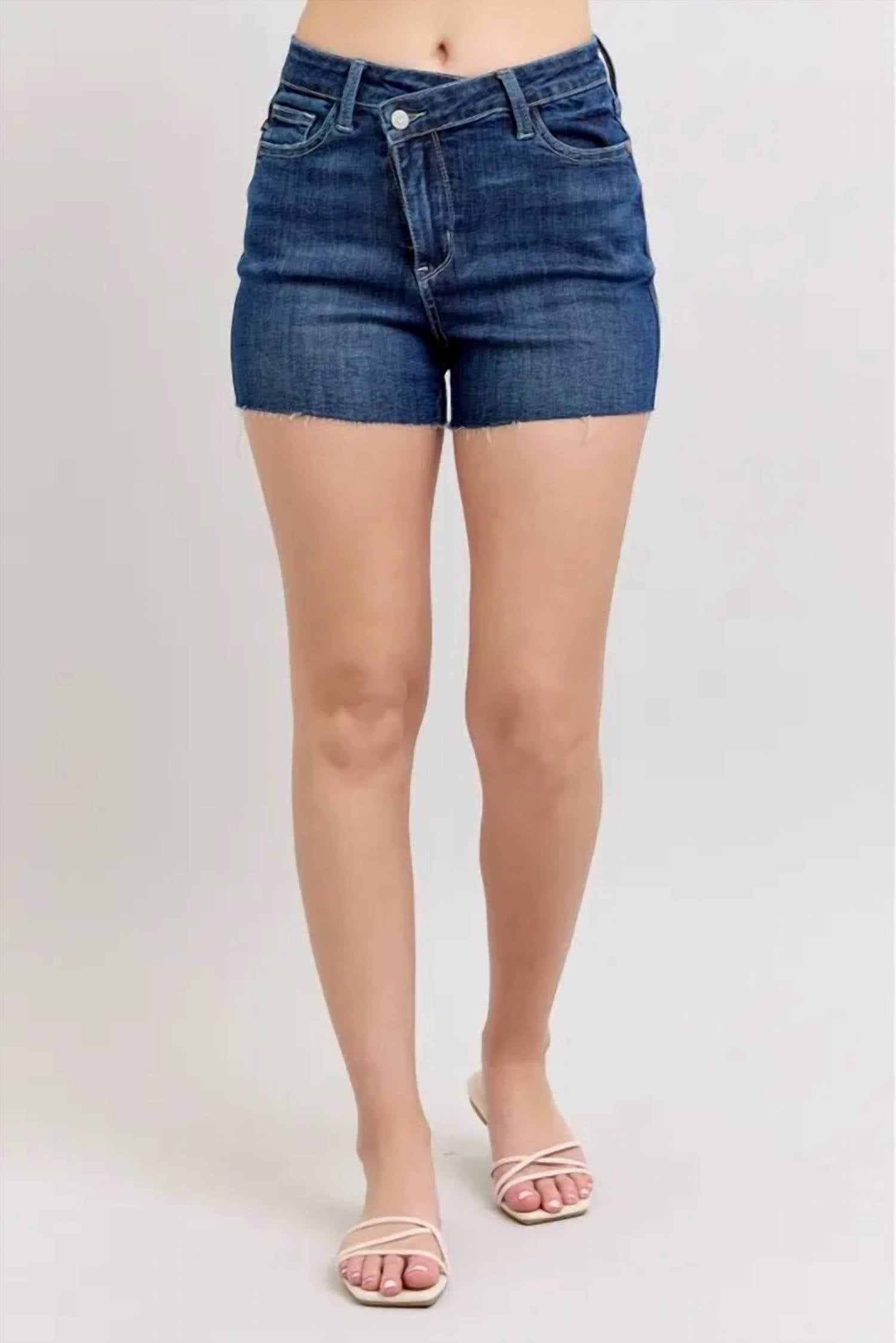Judy Blue - Criss-cross Crush Shorts
