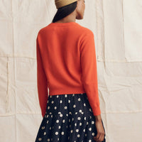 The Great. - Cashmere Tiny V Neck Cardi Top