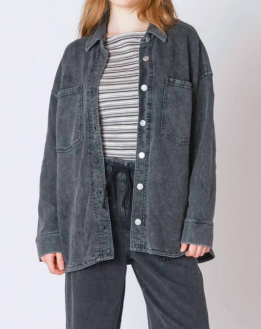 Dex - Edge Knit Denim Shacket