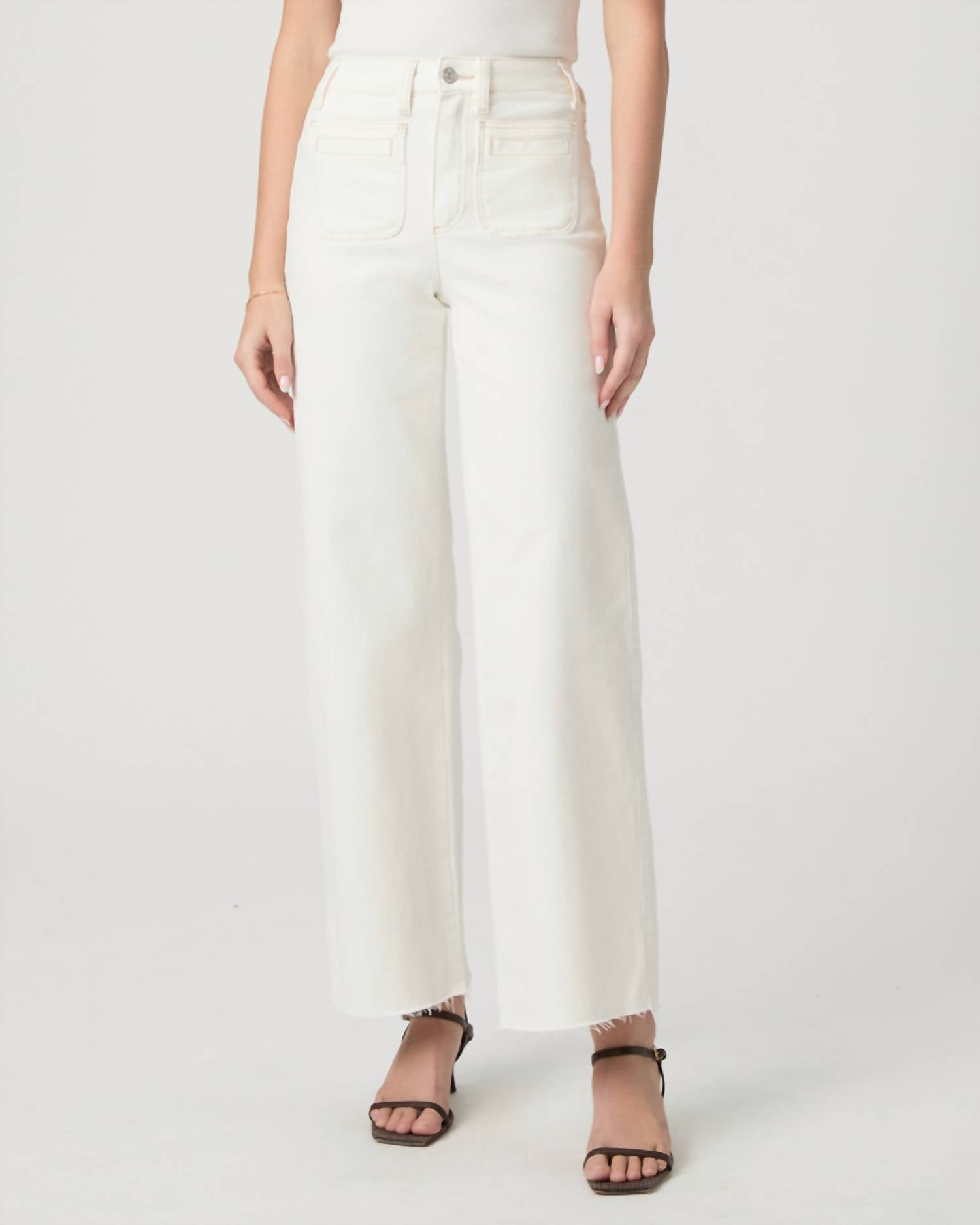 Paige - Anessa 31" Wide Leg Jeans