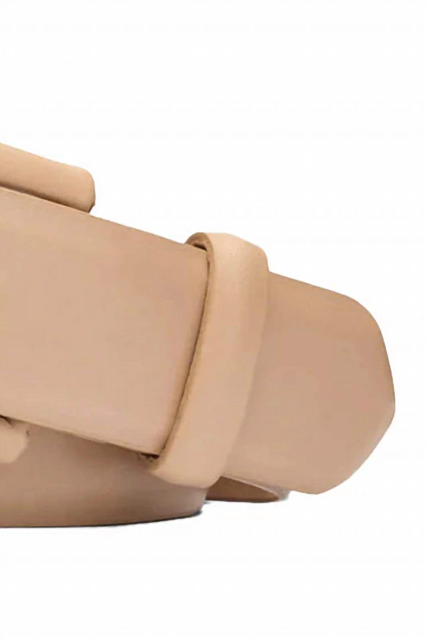 W. Kleinberg Women's Covered Buckle Belt in bone - women's accessory - alternate view