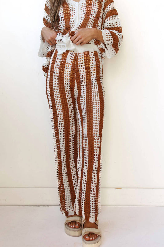 Little Trendy - coastal crochet pants