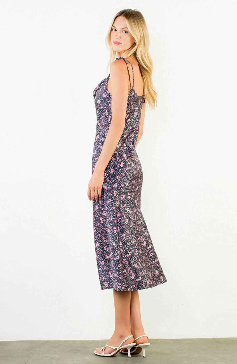 Thml - Tie Shoulder Flower Dress