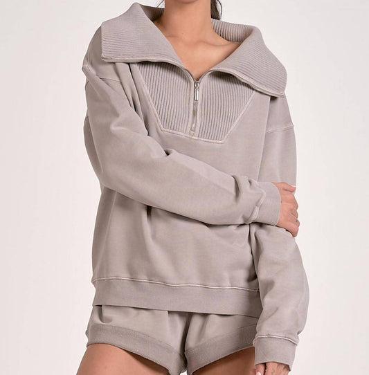 Elan - Arielle Quarter Zip Pullover