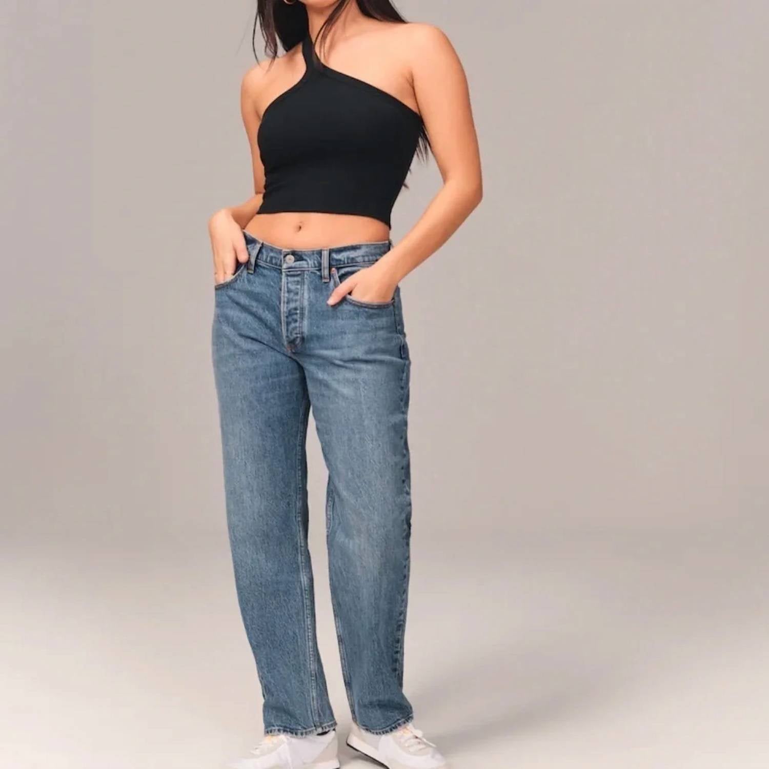 Abercrombie & Fitch - Curve Love Low Rise 2000s Baggy Jean