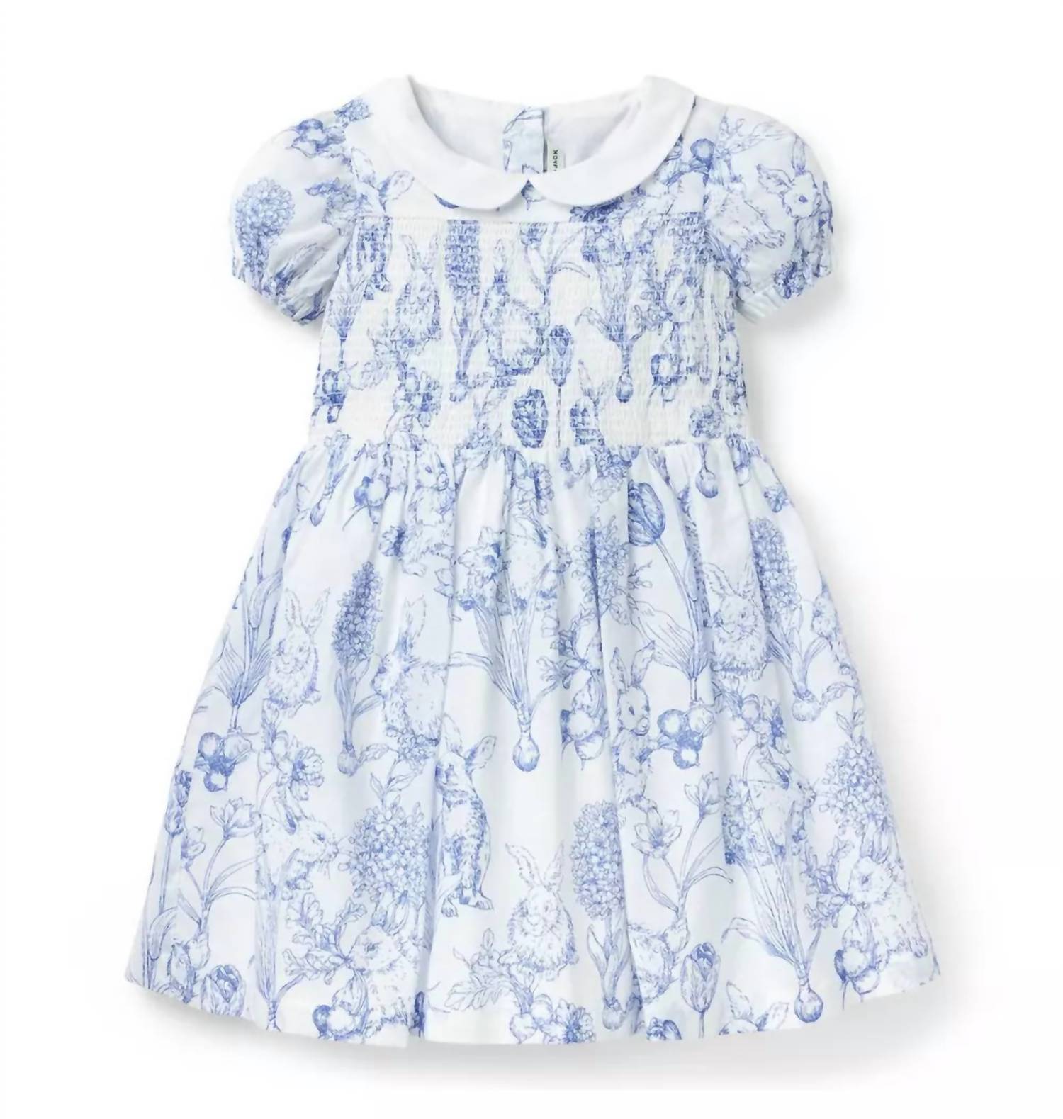 Janie And Jack - Girl's Toile Bunny Mini Dress