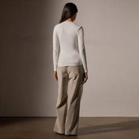James Perse - Stretch Lotus Deep-v Tee