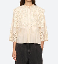 Sea - Adelina Button Front Top