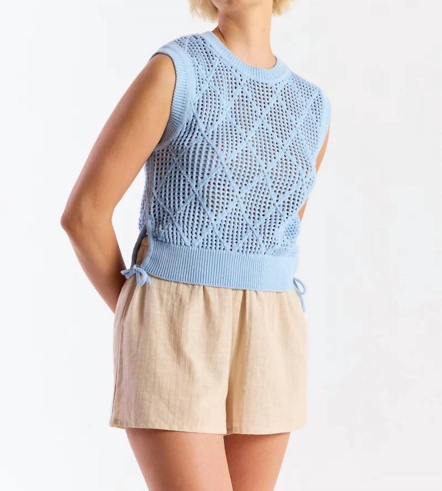 Brodie Cashmere - Detailed Diamond Vest