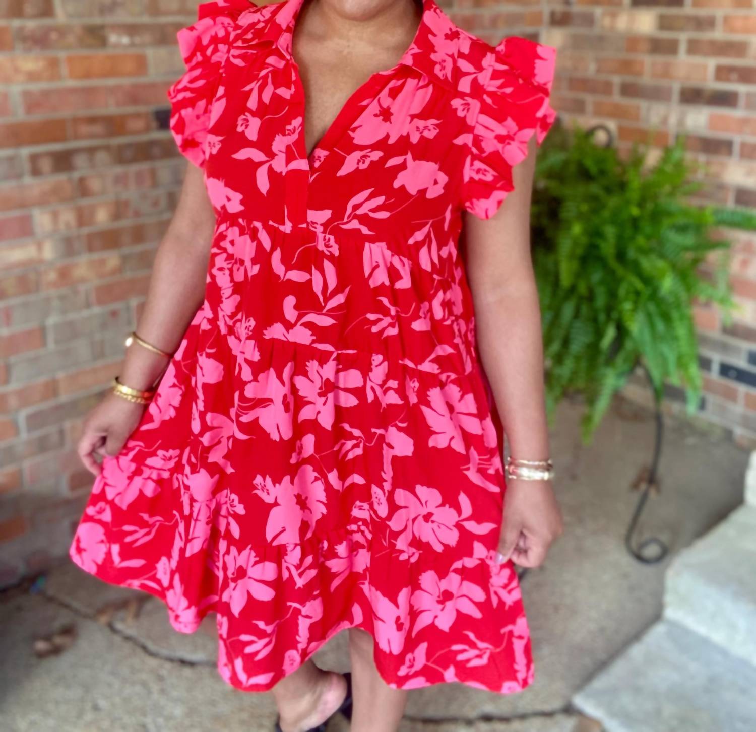 Umgee - Tiered Mini Dress
