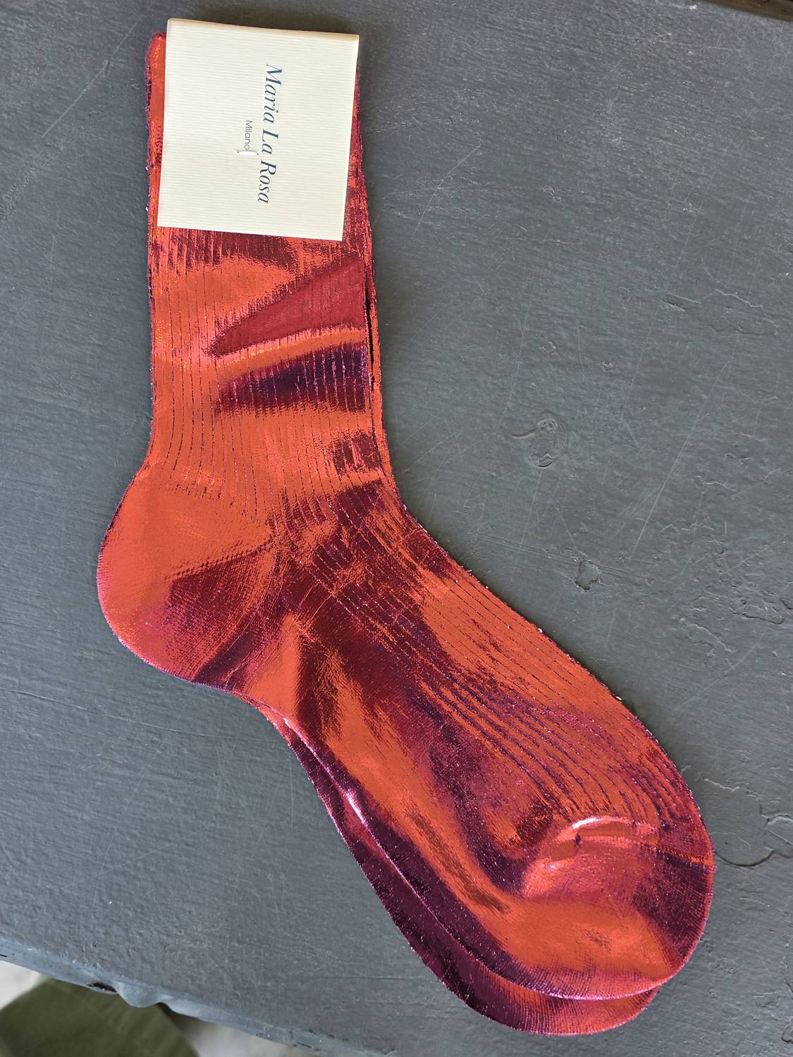 Maria La Rosa - Women's Laminated Ribbed Socks