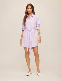 Fifteen Twenty - Tatum Ruched Sleeve Shirtdress