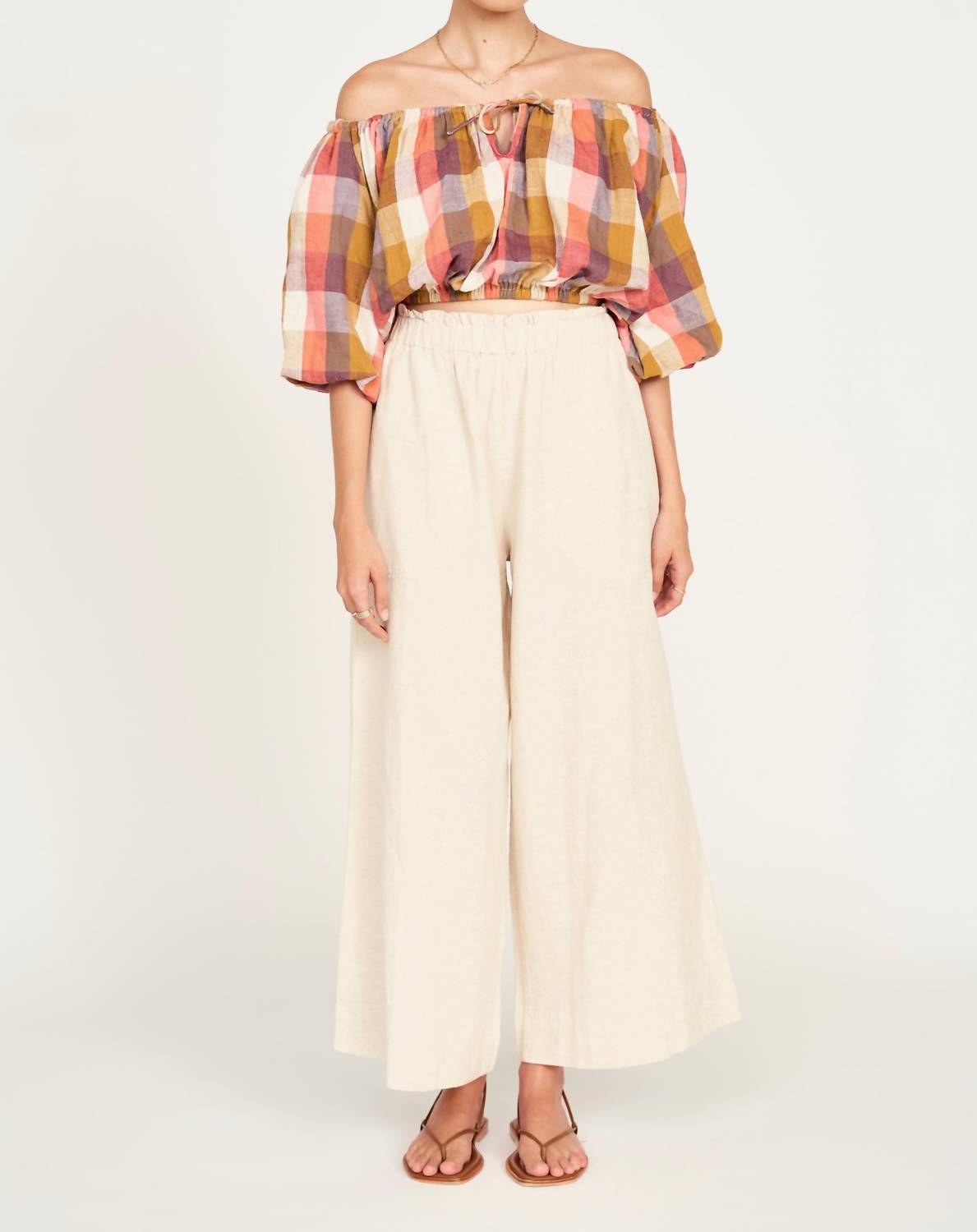Mirth - Wide Leg Ankle Length Pant