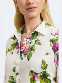 Foxcroft - Hampton Long Sleeve Sweet Figs Shirt
