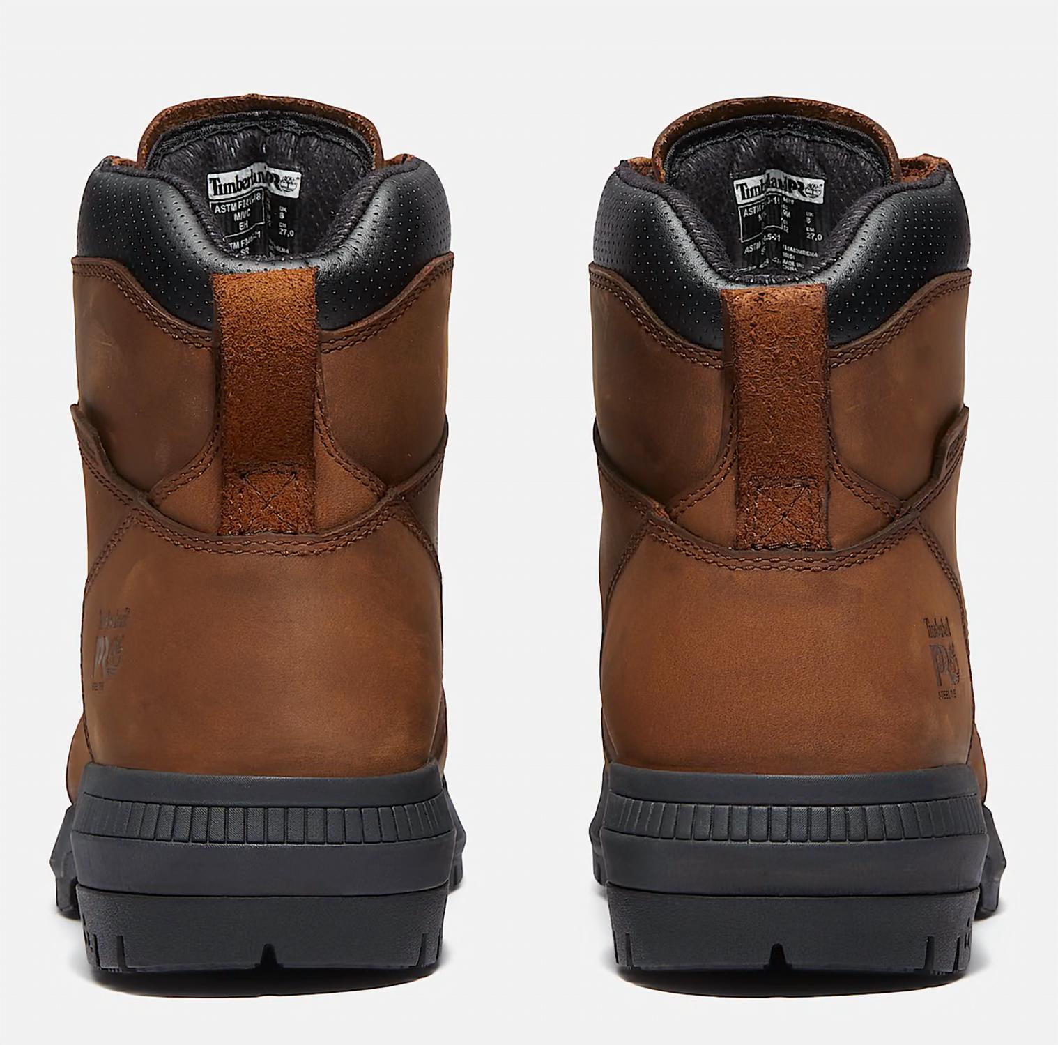 Timberland Men's Montauk Waterproof Steel Toe Work Boot - Medium in brown - men's boots - view 4