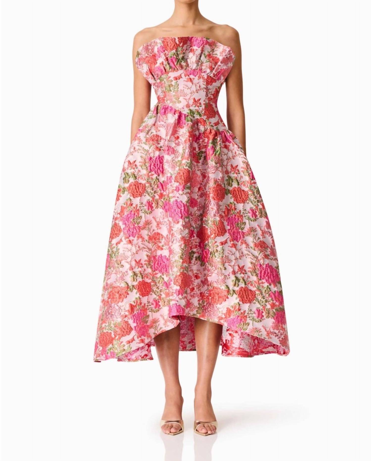 Elliatt - Floralie Strapless Gown