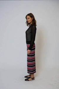 Central Park West - Lilla Pointelle Crew Sweater