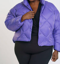 Psophia - Puffer Funnel Neck Jacket - Plus
