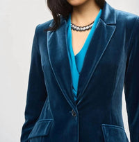 Joseph Ribkoff - Velvet Fitted Blazer