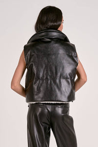 Elan - Reversible Faux Leather Vest