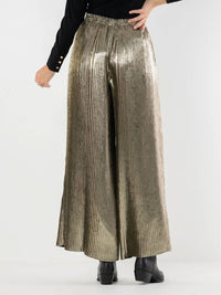 Emily Mccarthy - Pleated Wide Leg Pants
