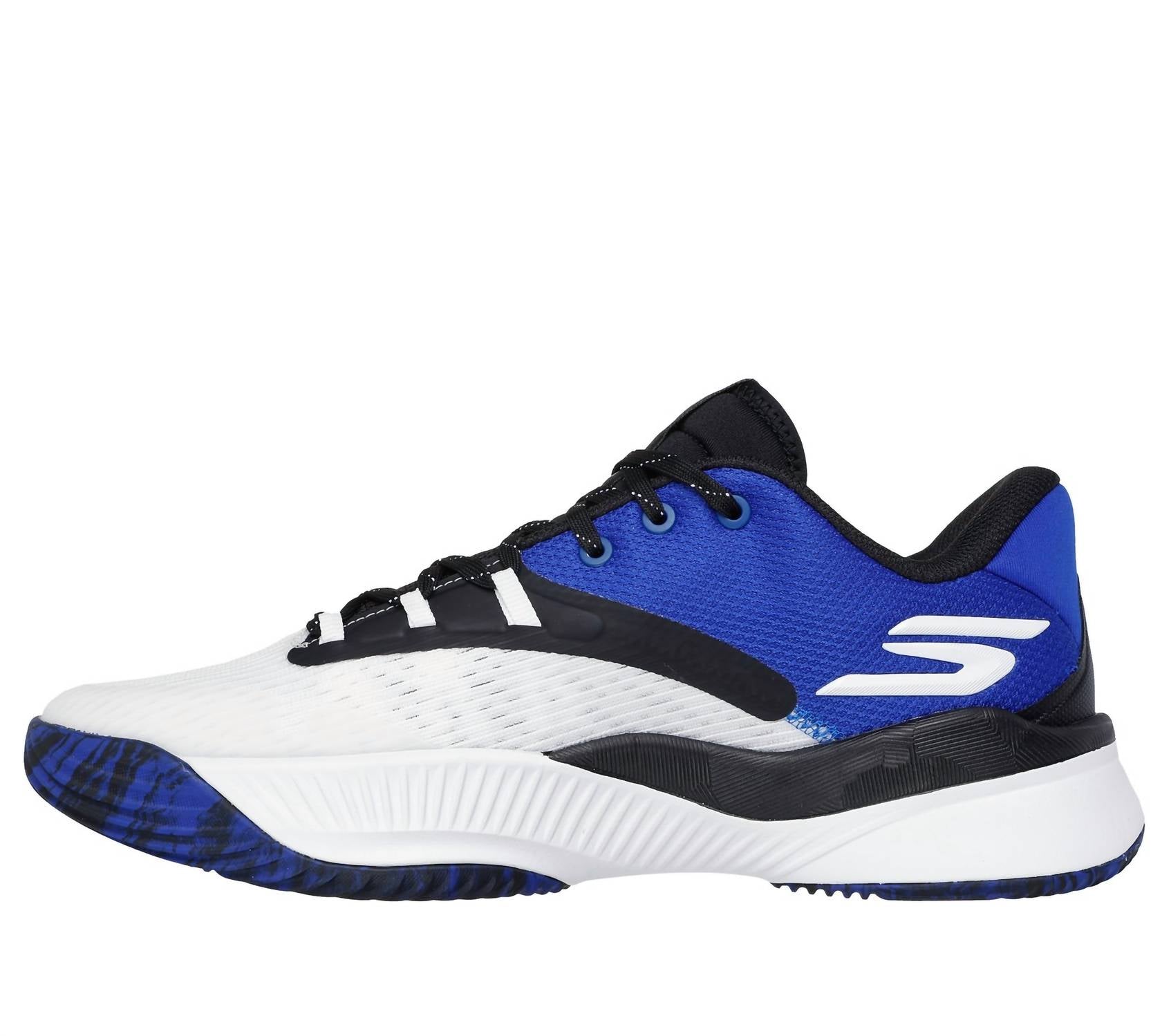 Skechers Men's Skx Nexus Basketball Shoe in white blue - men's shoe - view 5