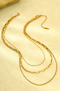 Josslyn By Wall To Wall - Women's Triple-layer Chain Necklace