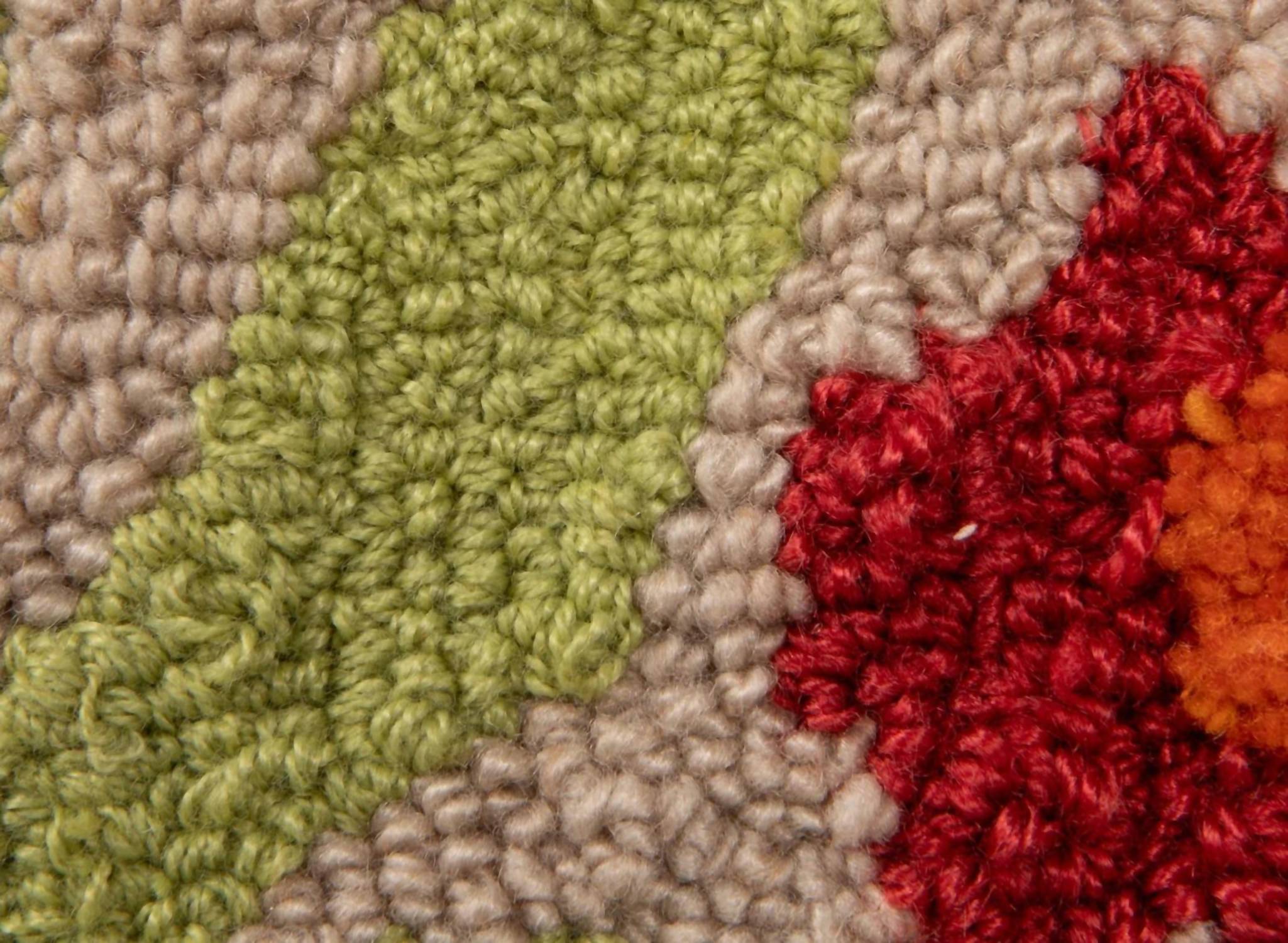 Creative Co-Op - Vibrant Square Tufted Floral Throw Pillow