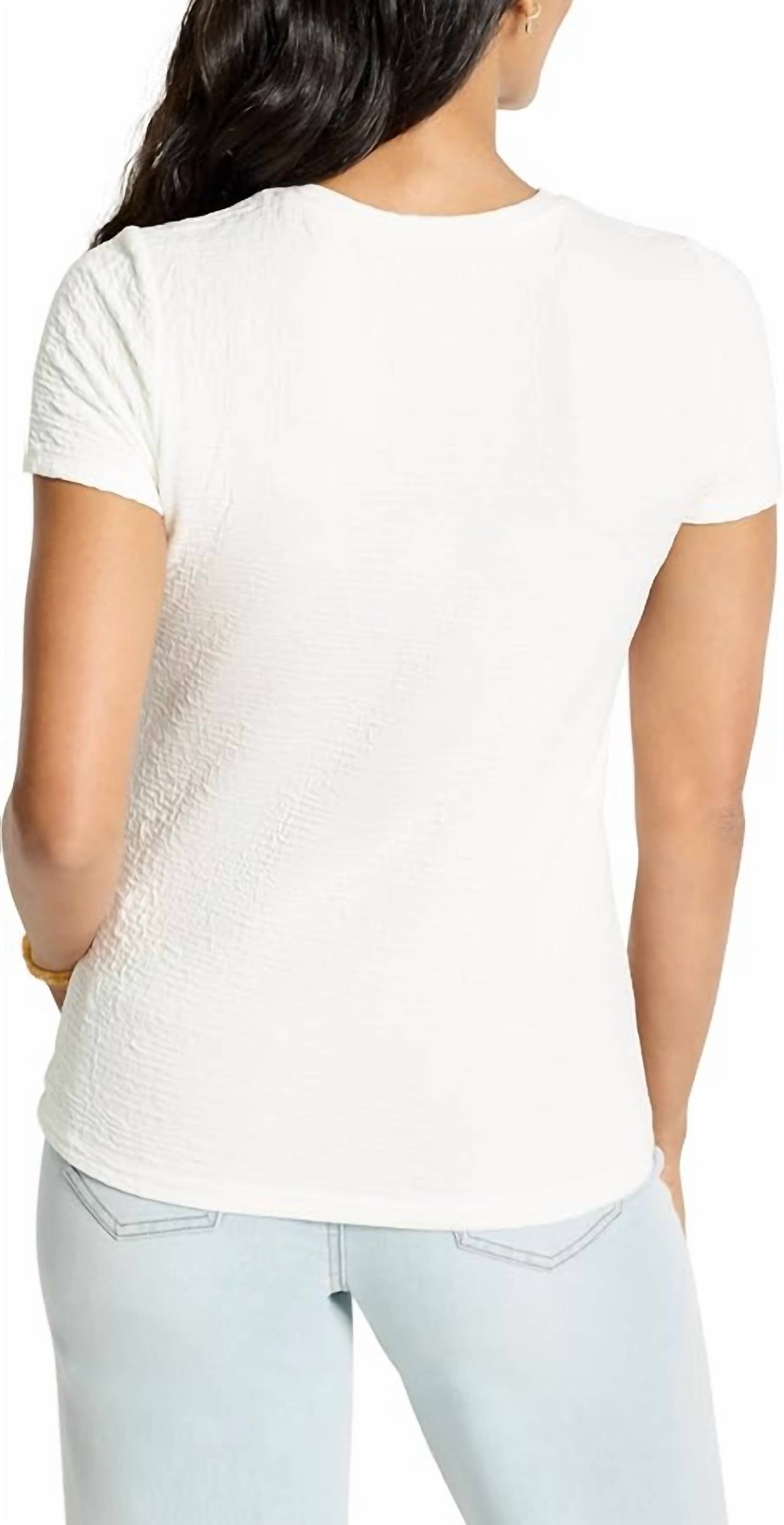 Nic + Zoe - Short Sleeve Textured Tee