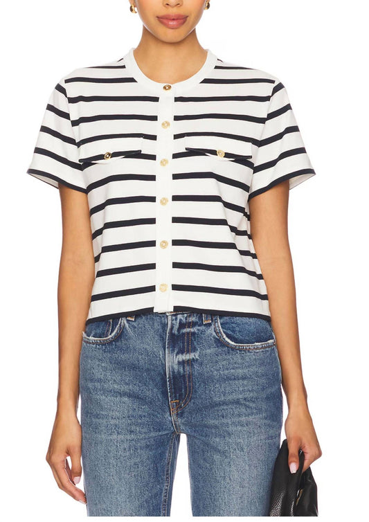 Frame - The Jersey Striped Top