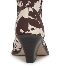 Jessica Simpson Women's Zadie Western Booties in cow print - women's shoe - detail view
