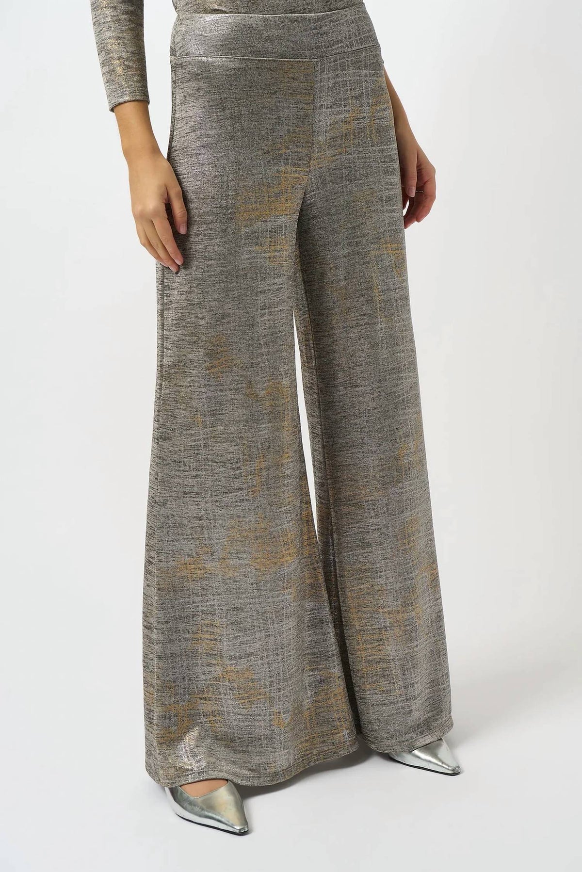 Joseph Ribkoff - Foiled Wide-leg Pants