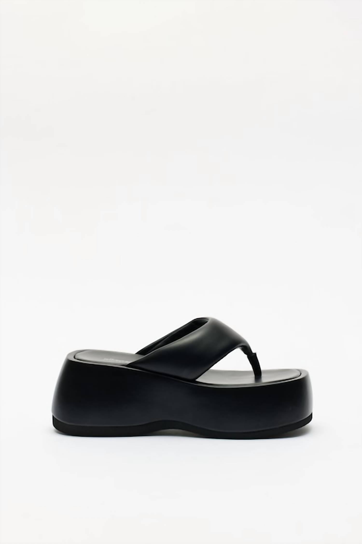 Jeffrey Campbell - Women's Crybaby Platform Wedge Thong Sandals