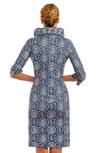 Gretchen Scott - Sultan's Dining Room Quarter Sleeve Ruffneck Mini Dress
