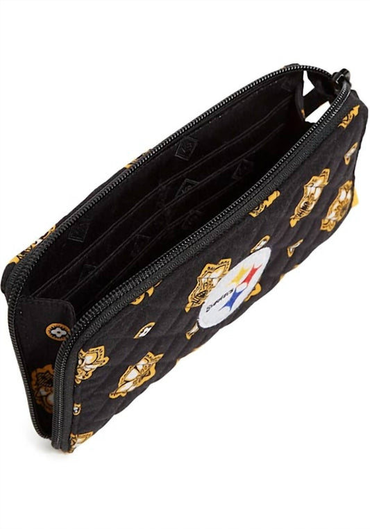 Vera Bradley - Women's Pittsburgh Steelers Rfid Front Zip Wristlet Wallets