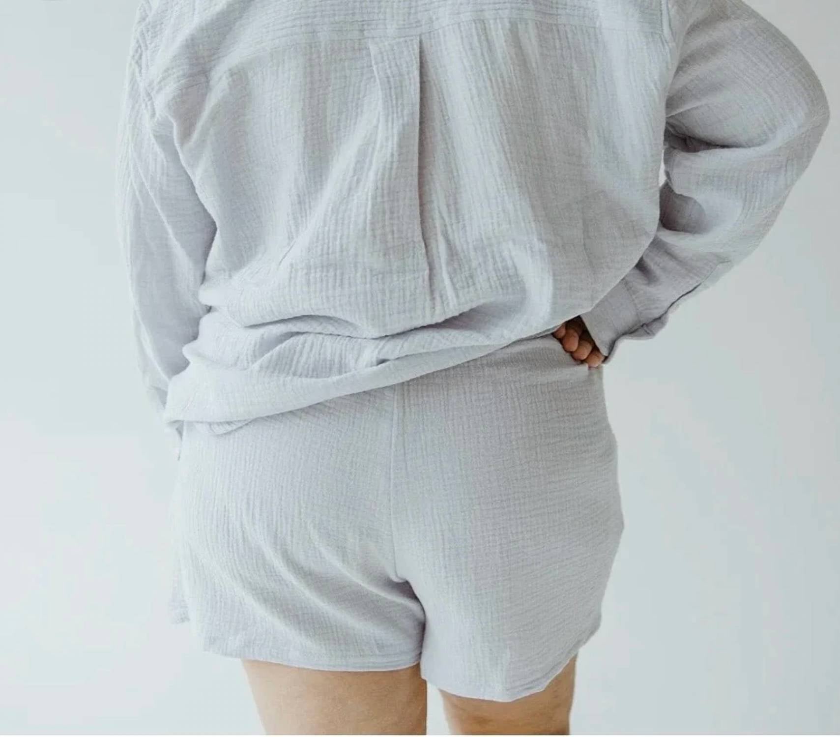 Dex - Textured High Waisted Shorts