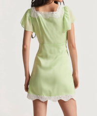 Loveshackfancy - Aubrietta Embroidered Lace Mini Dress