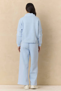 Vintage Havana - Fleece Wide Leg Pants With Rib