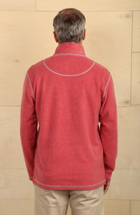 True Grit - Melange Soft Fleece Quarterzip Sweater