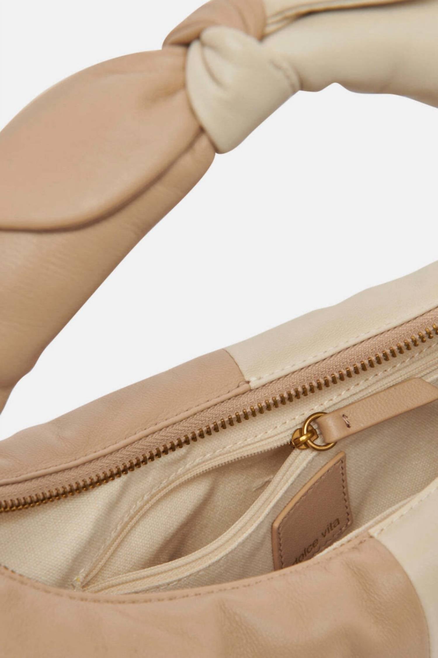 Dolce Vita Women's Patti Soft Nappa Hobo Handbag in dune ivory - women's item - view 4