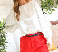 Vine & Love - Dottie Long Sleeve Dot Printed Blouse