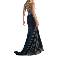 Sherri Hill - Strapless Beaded Corset Gown