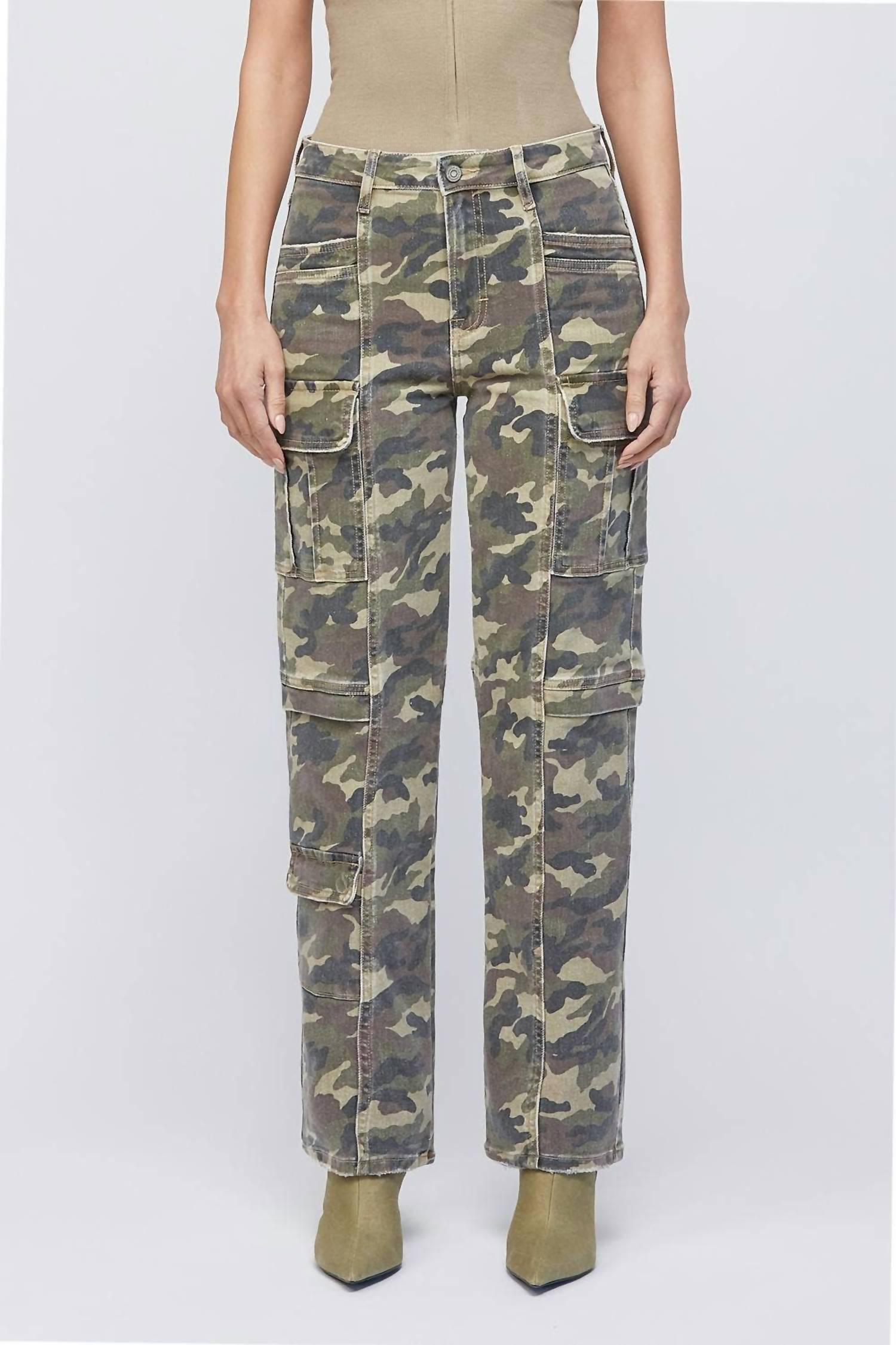 Hidden - Cargo Straight Stretch Jeans